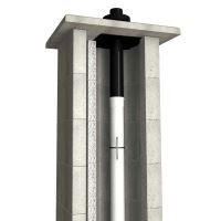 CS komín PLAST jednoprůduch s ventilační šachtou 80 mm (3)