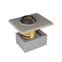 CS komín Universal jednoprůduch s vent. šachtou Optimal 180 mm kouřovod 45° (1)