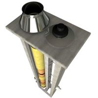 CS komín Plast dvouprůduch Optimal PLUS 200/80 mm 90° (3)