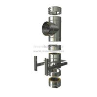 CS komín MKD s odnímatelným dnem průměr 160 mm kouřovod 90° (1)