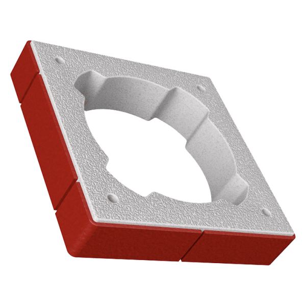 CS-Prstenec červená cihla 38*38*8 cm