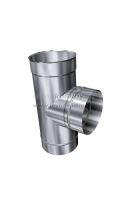 MKS Premium nerez pro vložkování síla mat. 0,6mm průměr 140 mm kouřovod 90° (6)