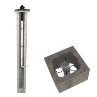 CS komín Plast jednoprůduch 80 mm