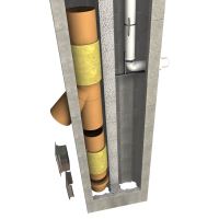 CS komín Plast dvouprůduch Optimal 160/80 mm 45° (3)