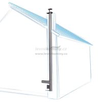 MKS Premium nerez pro vložkování síla mat. 0,6mm průměr 150 mm kouřovod 90° (1)