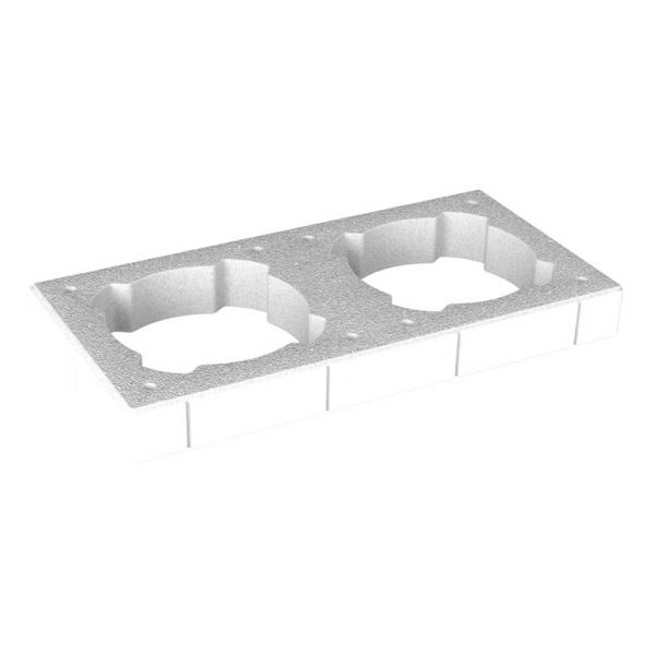 CS-Prstenec dvojitý bílá cihla 77*38*8 cm