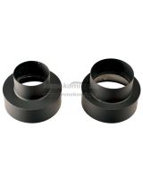 KOVO - černá přechodka pro kouřovod o průměru 180 mm