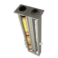 CS komín Plast dvouprůduch s vent. šachtou Optimal 200/80 mm 45° (3)