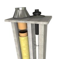 CS komín Plast dvouprůduch Optimal PLUS 200/80 mm 45° (4)