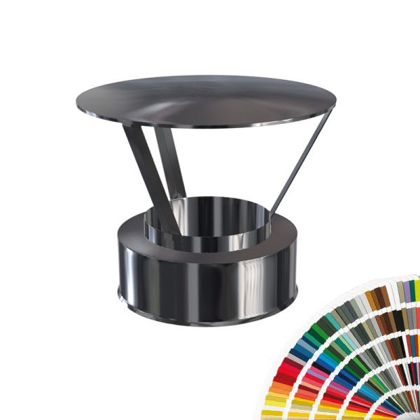 MKD - Zakončení komínu se stříškou 150 - lakovaný RAL MKD - Zakončení komínu se stříškou 150 - lakovaný RAL