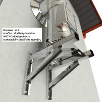 CS komín MKD s vybíracími dvířky průměr 200 mm kouřovod 90° - lakovaný RAL (13)