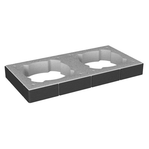 CS-Prstenec dvojitý antracit cihla 77*38*8cm