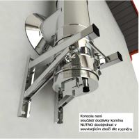 CS komín MKD s odnímatelným dnem průměr 160 mm kouřovod 90° (10)
