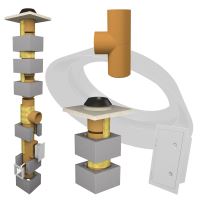 CS komín Universal jednoprůduch Optimal 200 mm kouřovod 90°