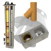 CS komín Plast dvouprůduch Optimal PLUS 200/80 mm 45°