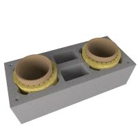 CS komín Universal dvouprůduch s vent. šachtou Optimal 160-45°/180-45° (2)