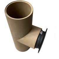 KOVO - černá redukce pro komín o průměru 160 mm - s těsnícím provazcem (vnitřní) (3)