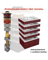 Příplatek za tmavě červené prstence pro jednoprůduch s ventilační šachtou (2)