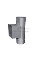 MKS Premium nerez pro vložkování síla mat. 0,6mm průměr 150 mm kouřovod 90° (5)