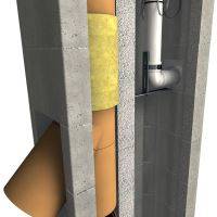 CS komín Plast dvouprůduch Optimal 200/80 mm 45° (5)
