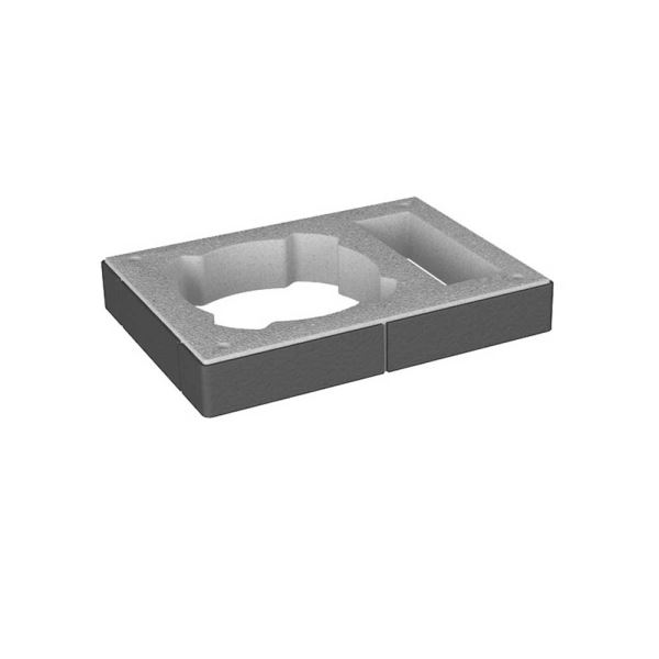 CS-Prstenec antracit cihla VENT 52*38*8 cm