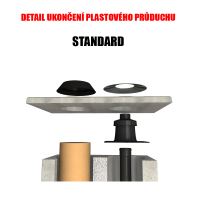 CS komín Plast dvouprůduch Optimal 160/80 mm 45° (1)