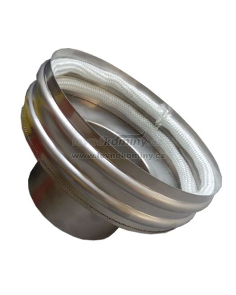 CS-nerezová redukce pro komín o průměru 160 mm - převlečná s těsněním (vnější)